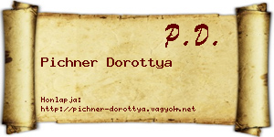 Pichner Dorottya névjegykártya